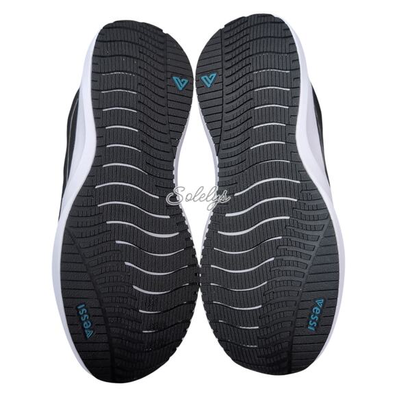 Vessi Tidal Womens 11 Black on White Waterproof Dyma-Tex Vegan Lace Up Sneaker - Picture 7 of 13